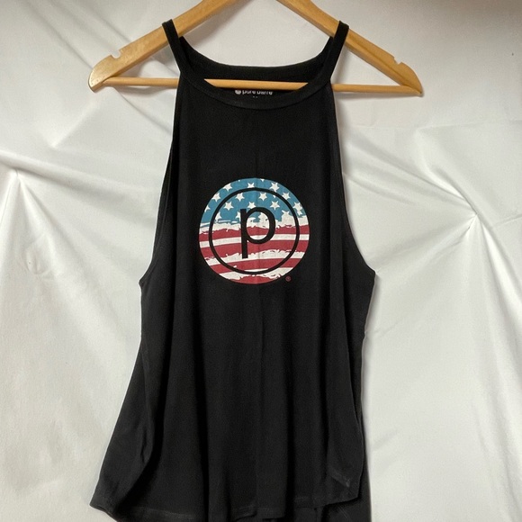 Pure Barre Tops - Pure Barre Flag Circle P Tank